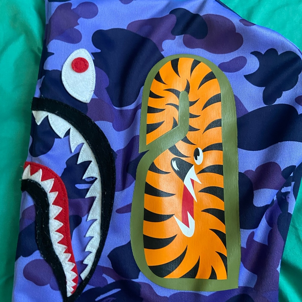 Purple Camouflage Graphic Jacket